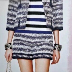 Chanel blue white Ribbon Fantasy Tweed Shorts